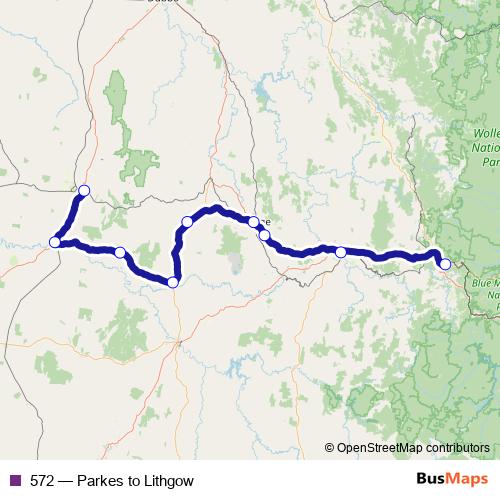 572 bus Line Map