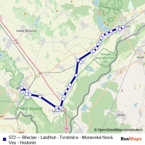 572 bus Line Map