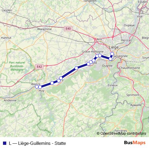 L rail Line Map
