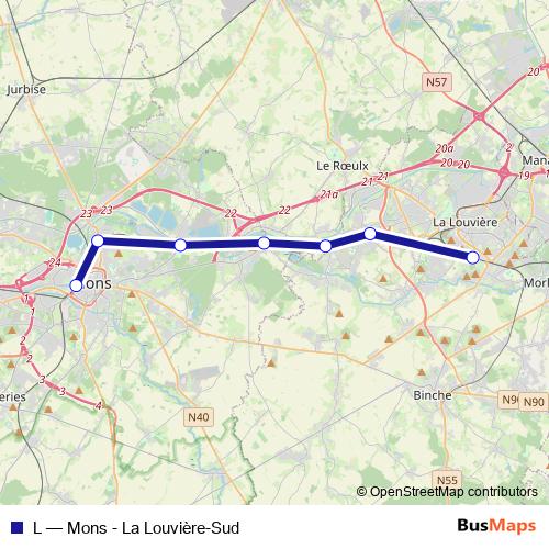 L rail Line Map