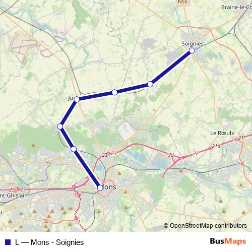L rail Line Map