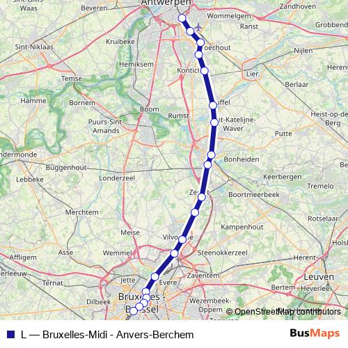 L rail Line Map