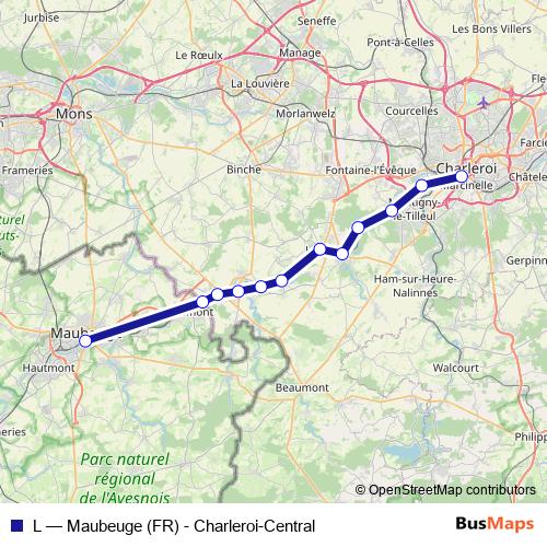 L rail Line Map