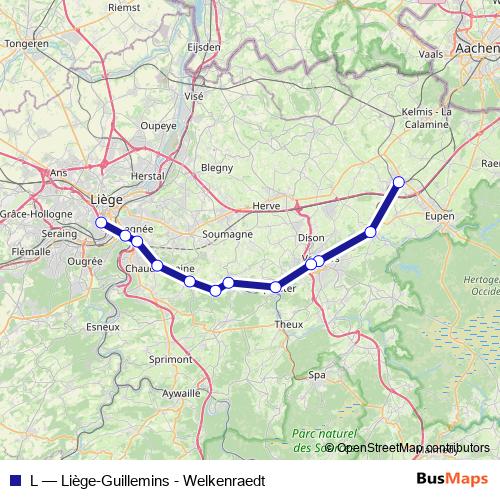 L rail Line Map