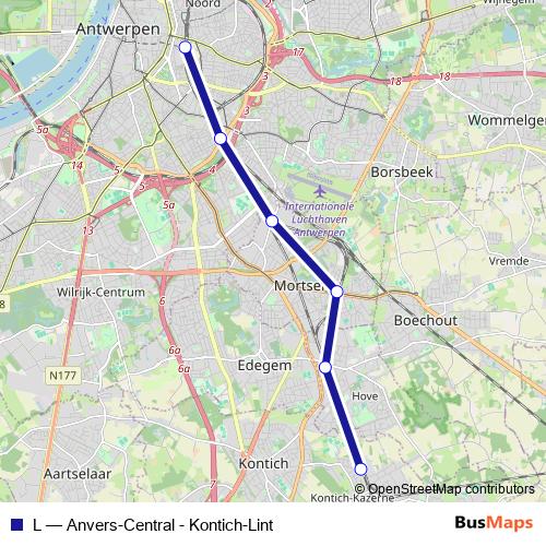 L rail Line Map
