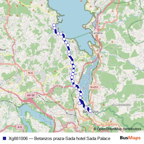 Xg881006 bus Line Map