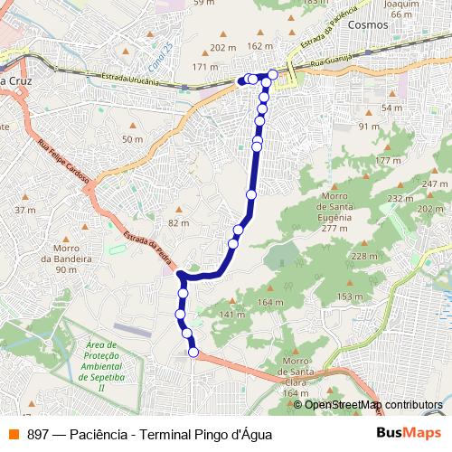 897 bus Line Map