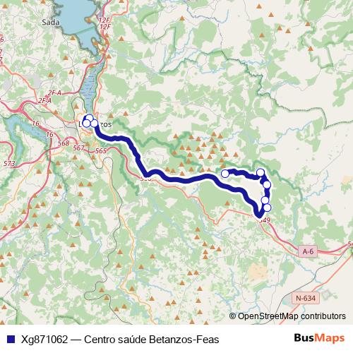 Xg871062 bus Line Map