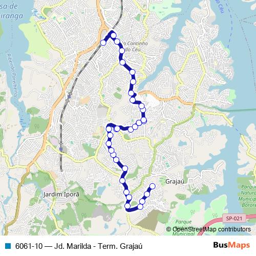 6061-10 bus Line Map