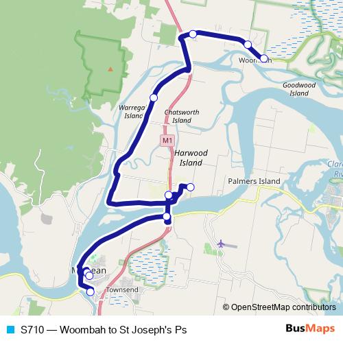 S710 bus Line Map