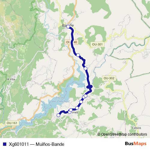 Xg601011 bus Line Map