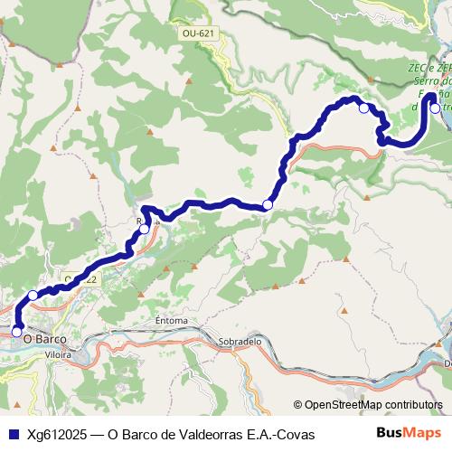 Xg612025 bus Line Map