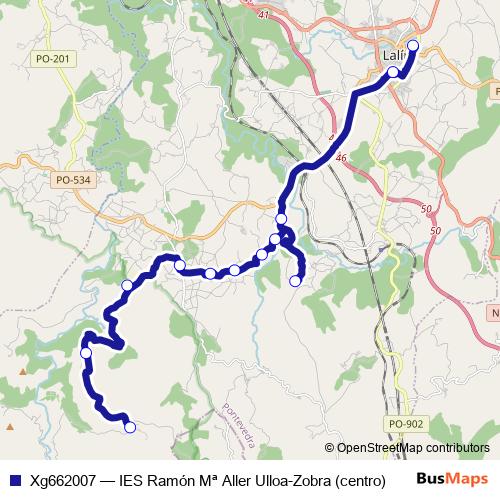 Xg662007 bus Line Map