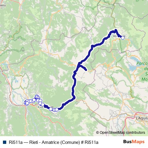 Ri511a bus Line Map