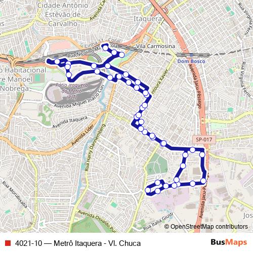 4021-10 bus Line Map