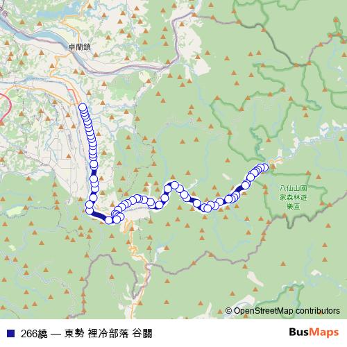 266繞 bus Line Map