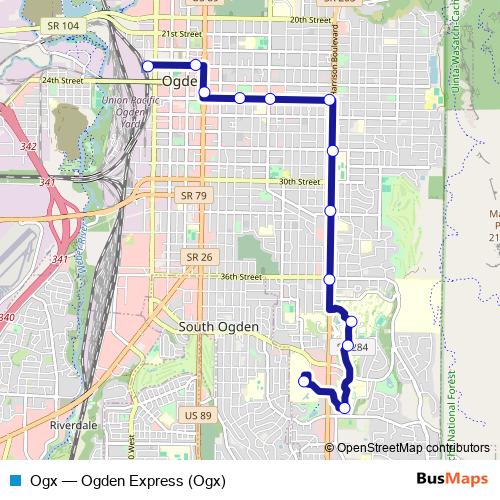 Ogx bus Line Map