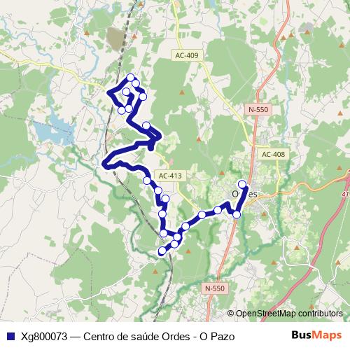 Xg800073 bus Line Map