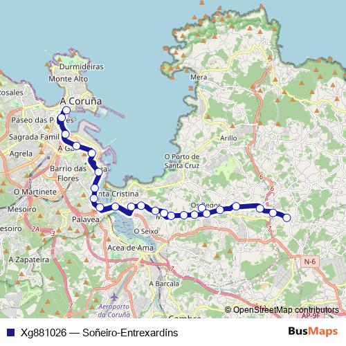 Xg881026 bus Line Map