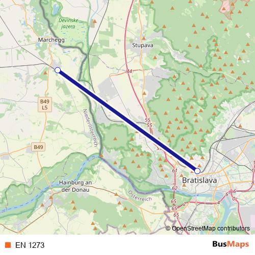 EN 1273 rail Line Map