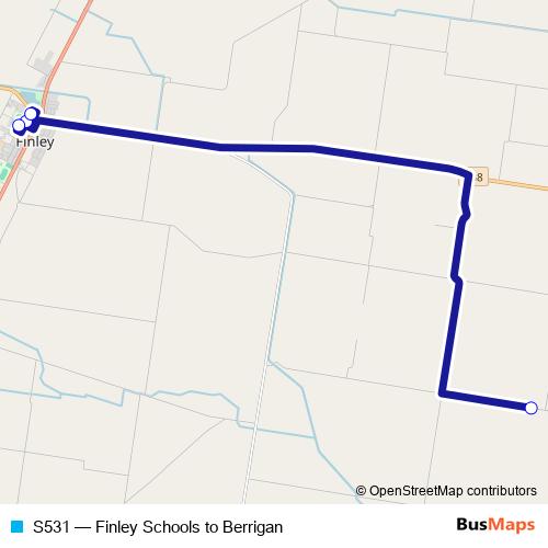 S531 bus Line Map