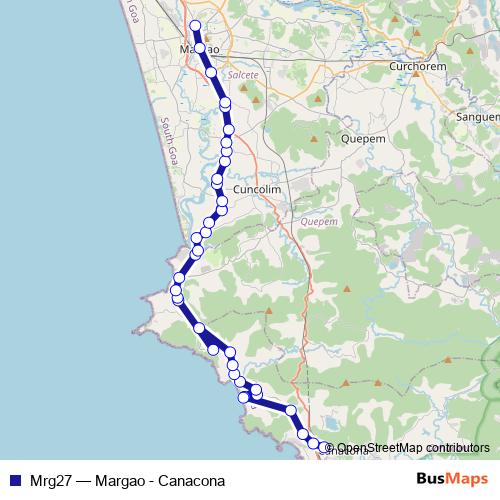 Mrg27 bus Line Map