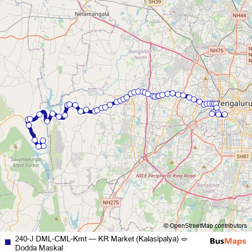 240-J DML-CML-Kmt bus Line Map