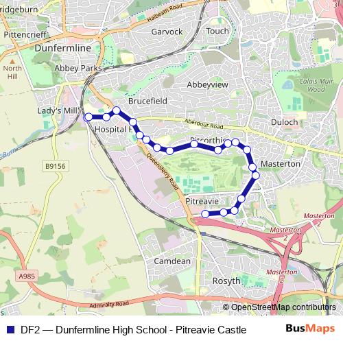 DF2 bus Line Map