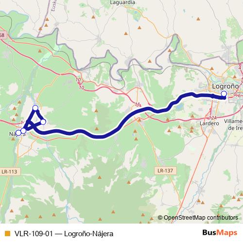 VLR-109-01 bus Line Map