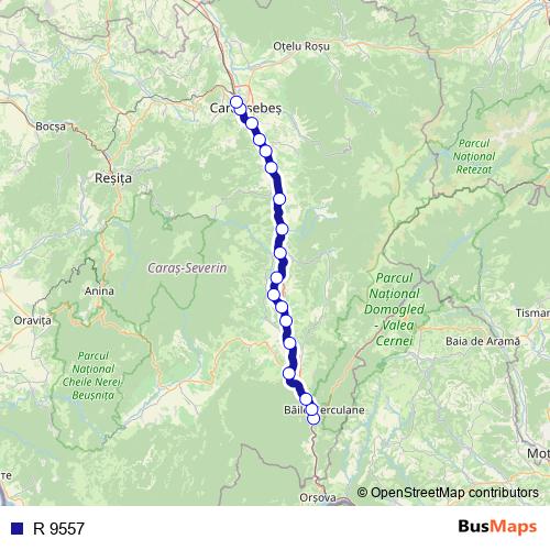 R 9557 rail Line Map