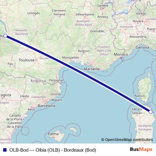 OLB-Bod air Line Map
