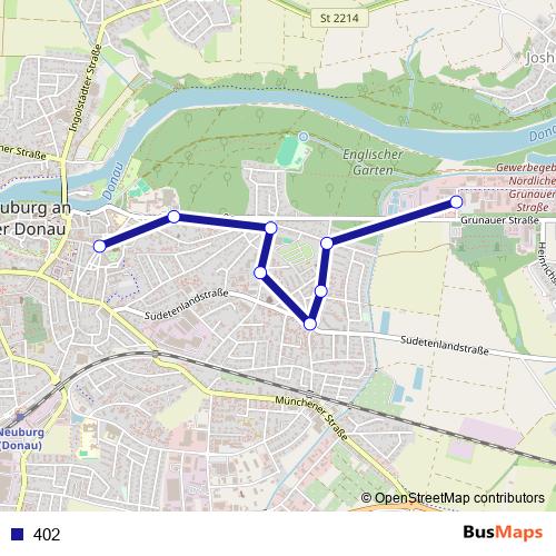 402 bus Line Map