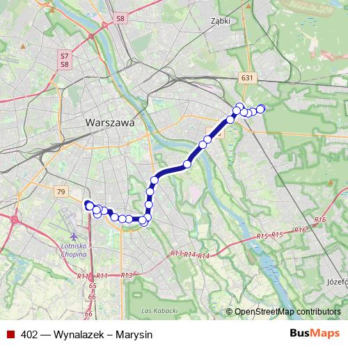 402 bus Line Map
