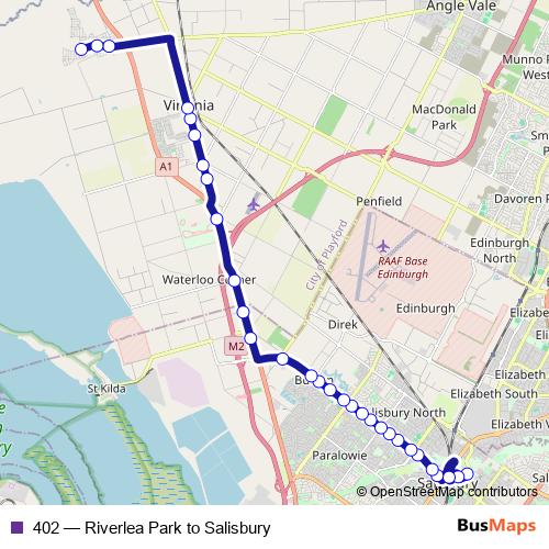 402 bus Line Map