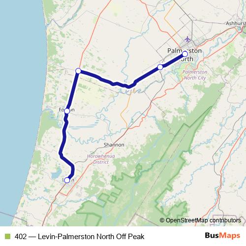 402 bus Line Map