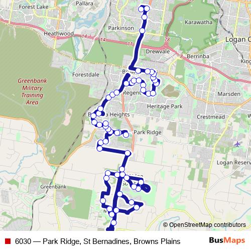 6030 bus Line Map