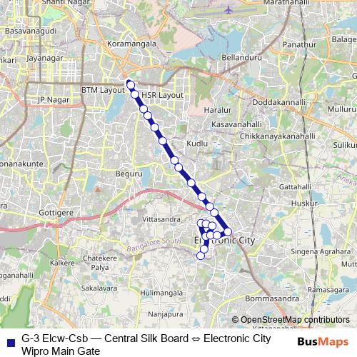 G-3 Elcw-Csb bus Line Map