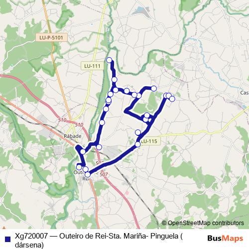 Xg720007 bus Line Map