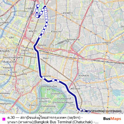 ต.30 bus Line Map