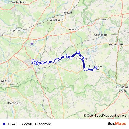 CR4 bus Line Map