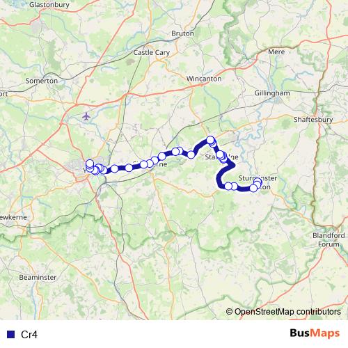 Cr4 bus Line Map