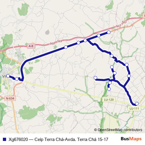 Xg676020 bus Line Map
