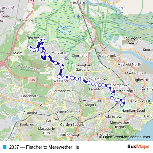 2337 bus Line Map