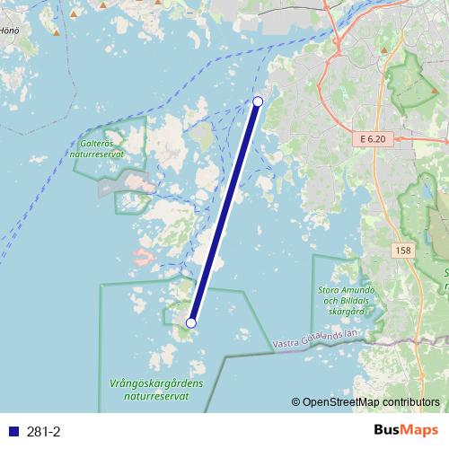 281-2 ferry Line Map