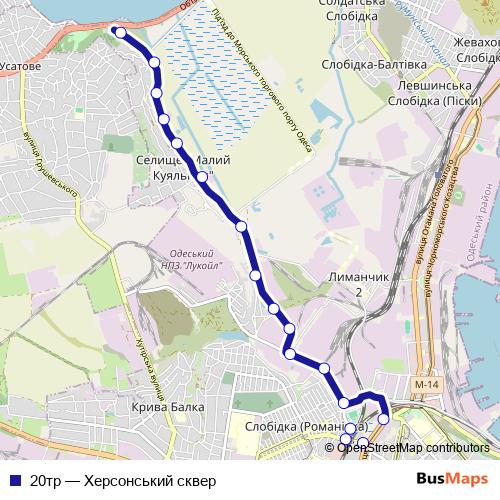 20тр bus Line Map
