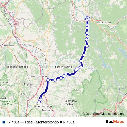 Ri738a bus Line Map