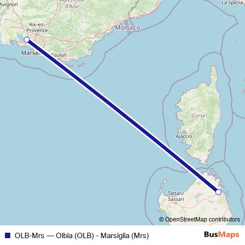 OLB-Mrs air Line Map