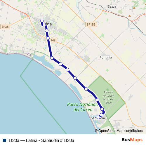Lt20a bus Line Map