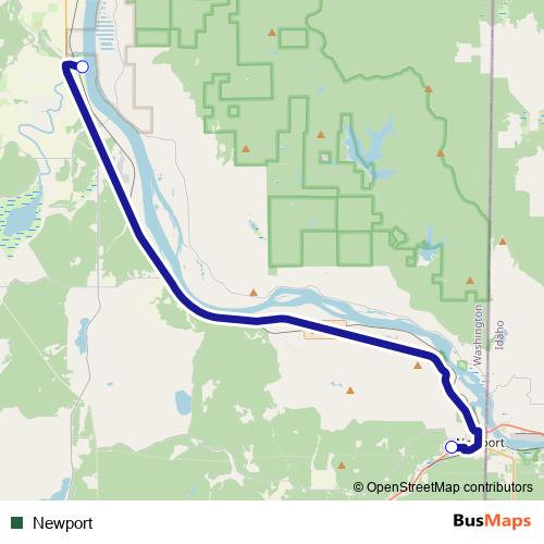 Newport bus Line Map