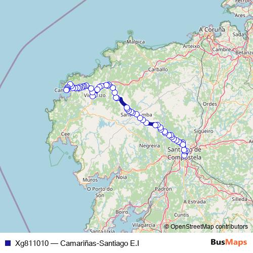Xg811010 bus Line Map